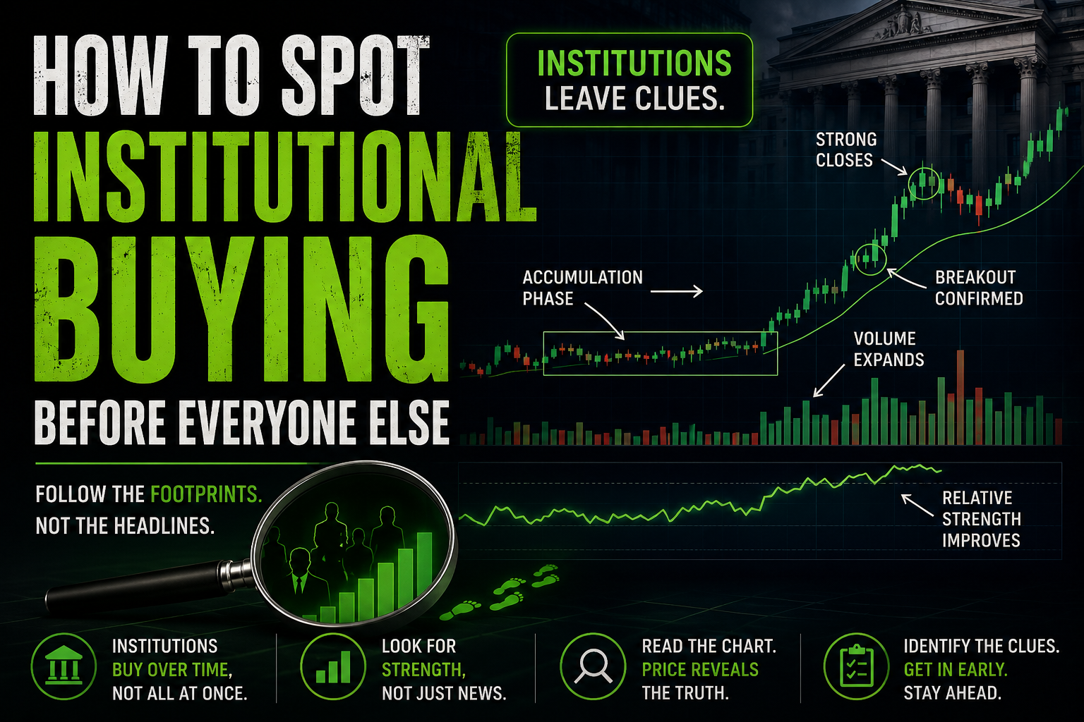 How to Spot Institutional Buying Before Everyone Else